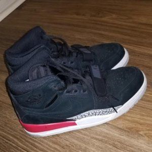 Nike Air Jordan Legacy 312 Black Suede/Fire Red